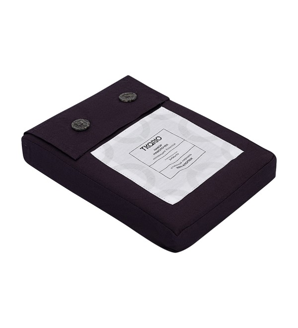 Набор наволочек из стираного перкаля сливового цвета из коллекции essential, 50х70 см
