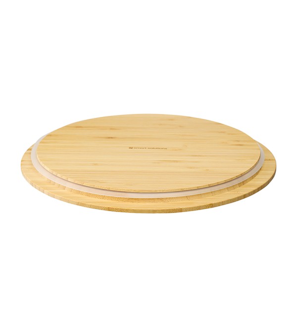 Набор из 4-х стеклянных мисок eco store с крышками из бамбука