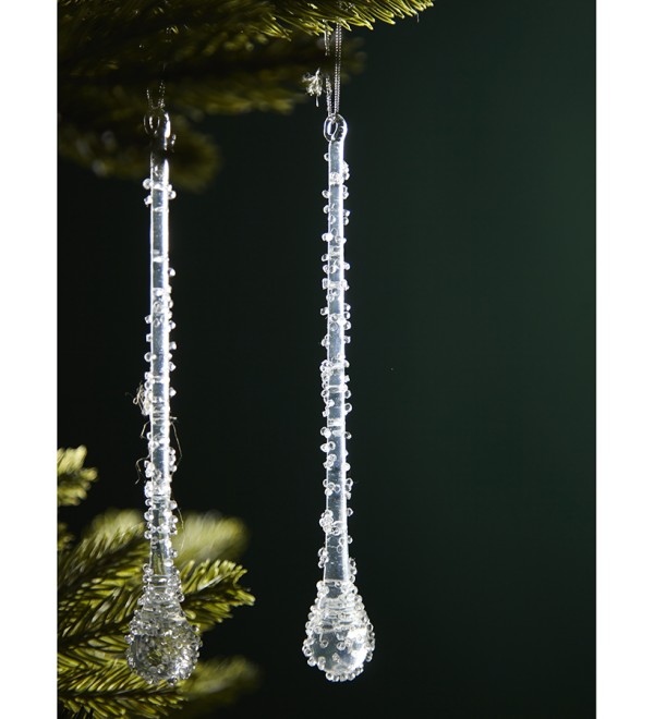 Набор ёлочных украшений icy sparkles из коллекции new year essential, 6 шт.