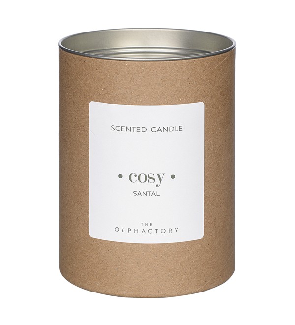Свеча ароматическая the olphactory, cosy, santal (новая), 40 ч