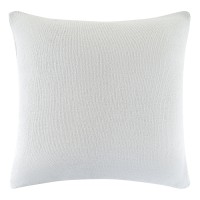 Подушка вязаная с новогодним рисунком Лыжники из коллекции new year essential, 45x45 см