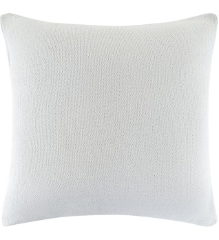 Подушка вязаная с новогодним рисунком Лыжники из коллекции new year essential, 45x45 см