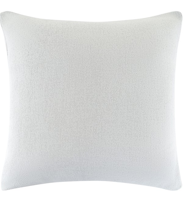 Подушка вязаная с новогодним рисунком Лыжники из коллекции new year essential, 45x45 см