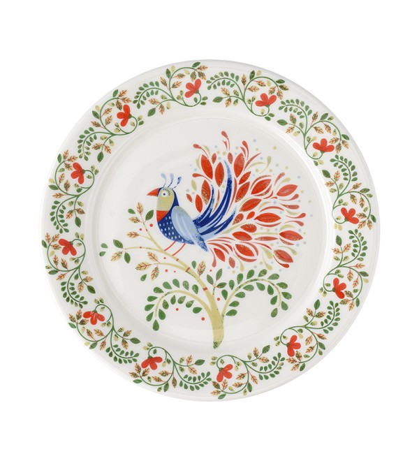 Набор тарелок fantail bird из коллекции birds of paradise в подарочной упаковке, D18 см, 2 шт.