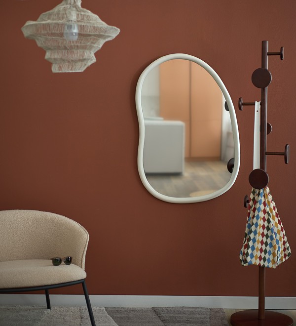 Зеркало настенное torhill, 64х99 см, бежевое