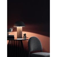 Лампа настольная texture sleek, D32х42 см, бежевая