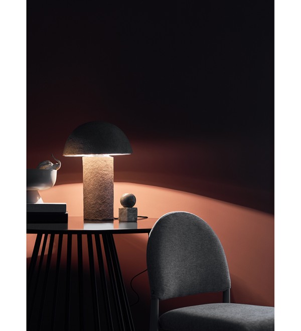 Лампа настольная texture sleek, D32х42 см, бежевая
