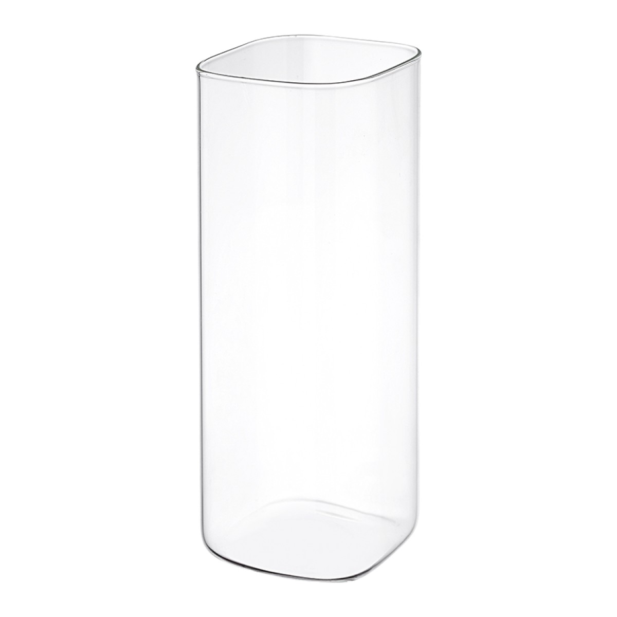 Банка для хранения квадратная vacuum glass, 2 л, светло-серая