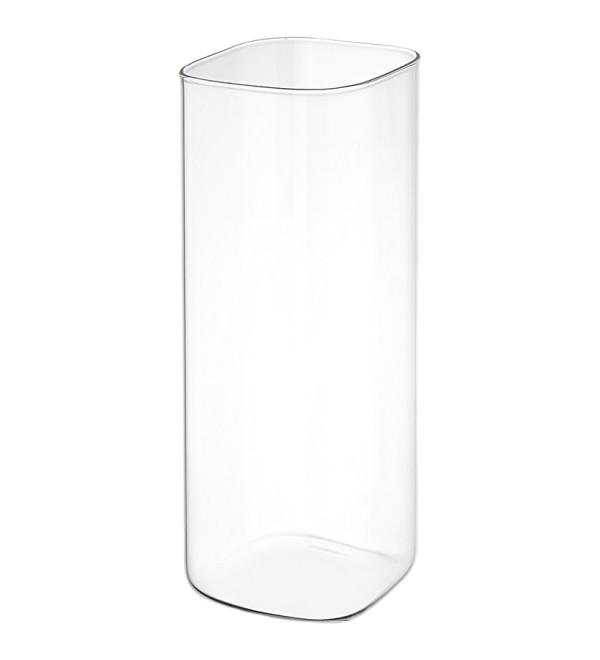 Банка для хранения квадратная vacuum glass, 2 л, светло-серая