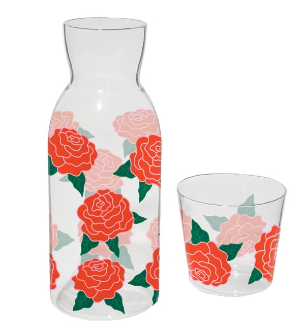 Набор из графина и стакана rose