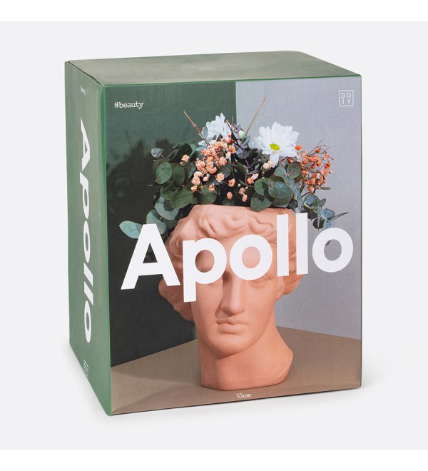 Ваза для цветов apollo, 23,4 см, терракотовая