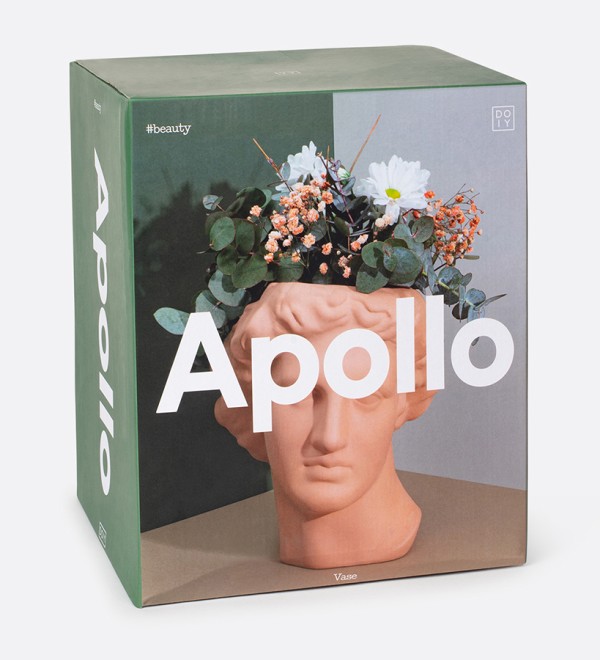Ваза для цветов apollo, 23,4 см, терракотовая