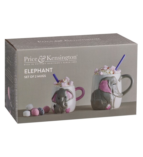 Набор из 2 кружек elephant, 405 мл и 195 мл