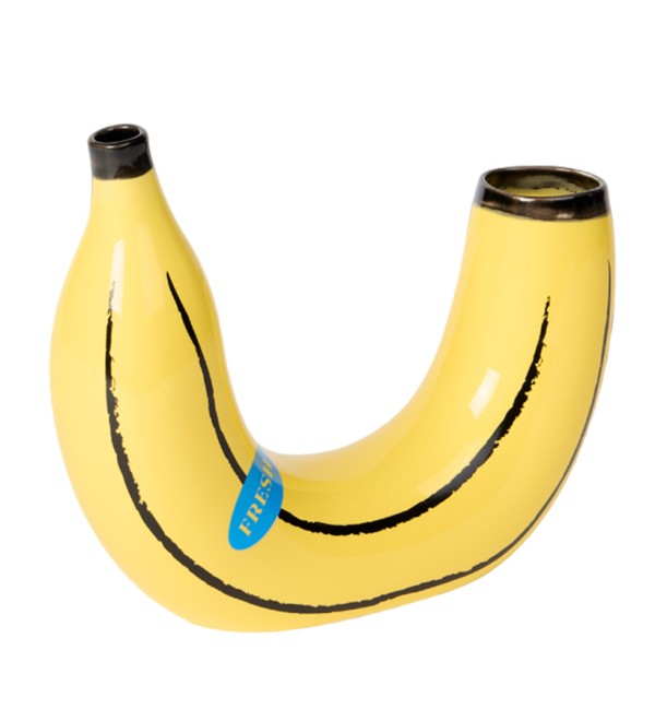 Ваза для цветов banana, 19 см, желтая