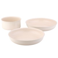 Набор посуды для приготовления со съемной ручкой smart ceramic, 7 предметов, цвета топленого молока