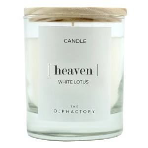 Свеча ароматическая the olphactory, heaven, white lotus, 40 ч