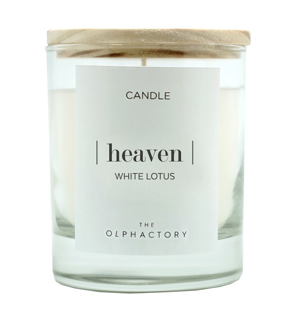 Свеча ароматическая the olphactory, heaven, white lotus, 40 ч