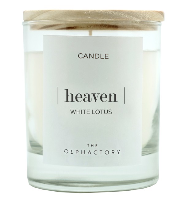 Свеча ароматическая the olphactory, heaven, white lotus, 40 ч