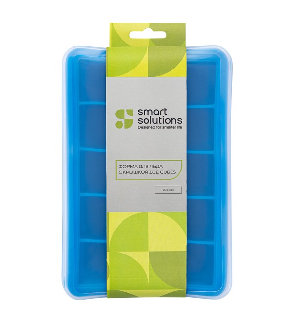 Форма для льда с крышкой ice cubes, 15 ячеек