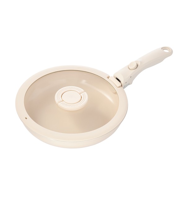 Сковорода с крышкой и съемной ручкой smart ceramic, D24 см