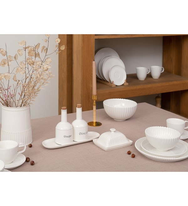 Кружка из фарфора белого цвета из коллекции kitchen spirit, 350 мл