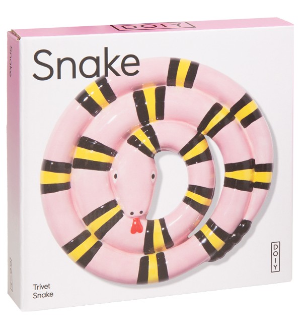 Подставка под горячее snake, розовая