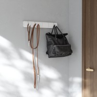 Вешалка настенная flip, 50,8 см, белая/белая, 5 крючков