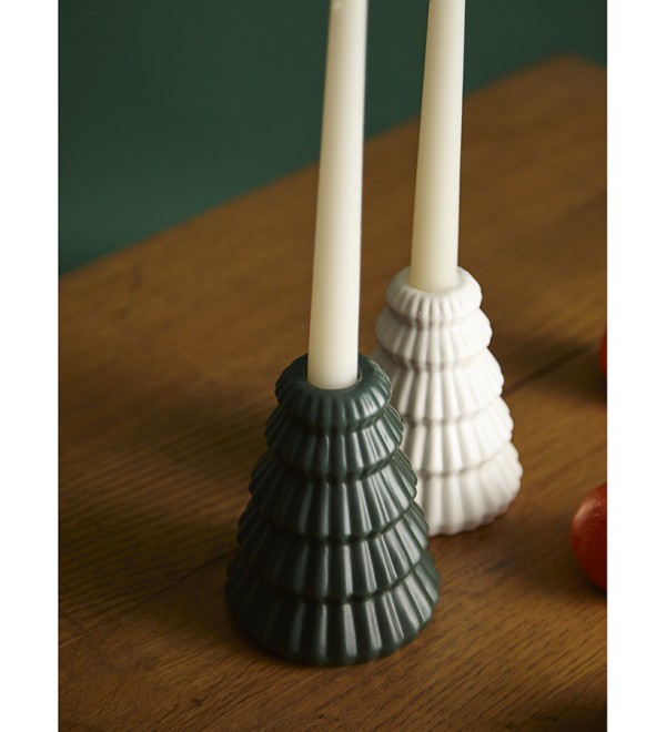 Подсвечник nordic mood зеленого цвета из коллекции new year essential, 13 см