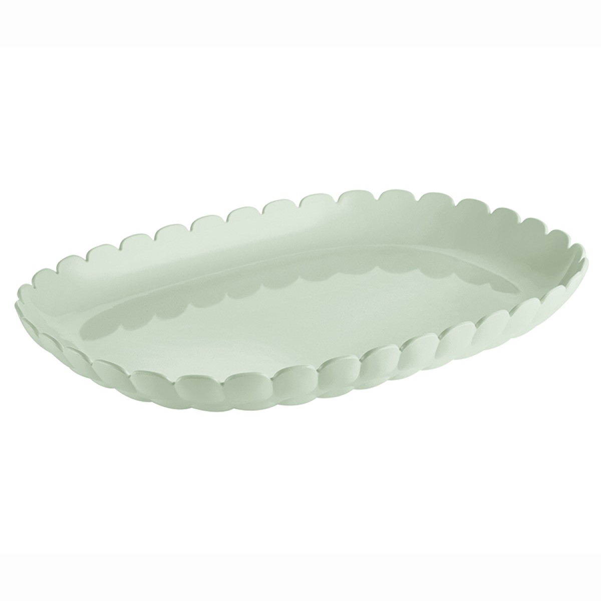 Поднос сервировочный tiffany, 45х31 см, зеленый