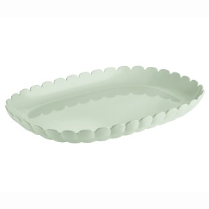 Поднос сервировочный tiffany, 45х31 см, зеленый