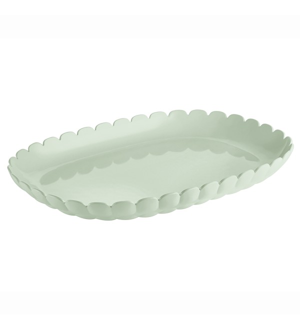 Поднос сервировочный tiffany, 45х31 см, зеленый