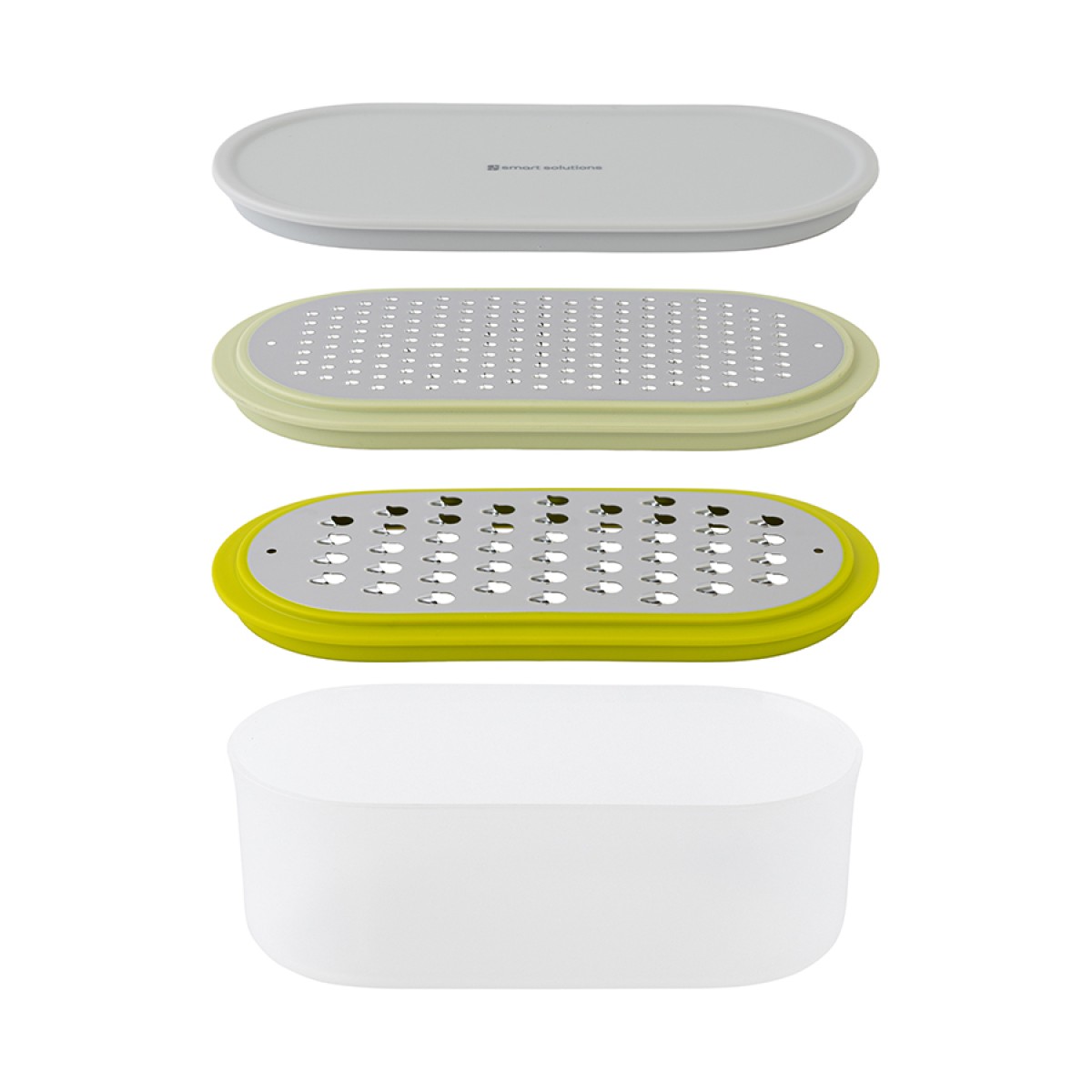 Терка с контейнером и крышкой smart helper, 20х10х9,5 см