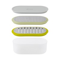 Терка с контейнером и крышкой smart helper, 20х10х9,5 см