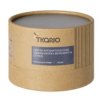 Свеча ароматическая sandalwood, bergamot & citrus из коллекции edge, серый, 30 ч