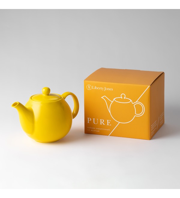Чайник заварочный с ситом pure, 1 л, желтый