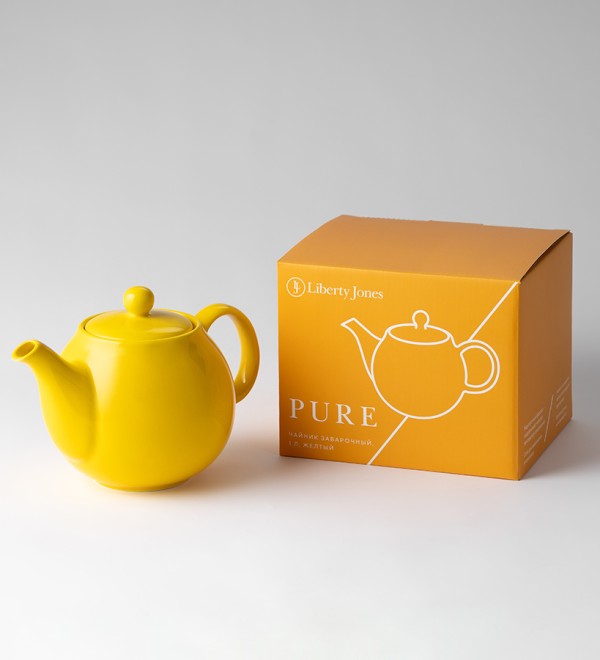 Чайник заварочный с ситом pure, 1 л, желтый