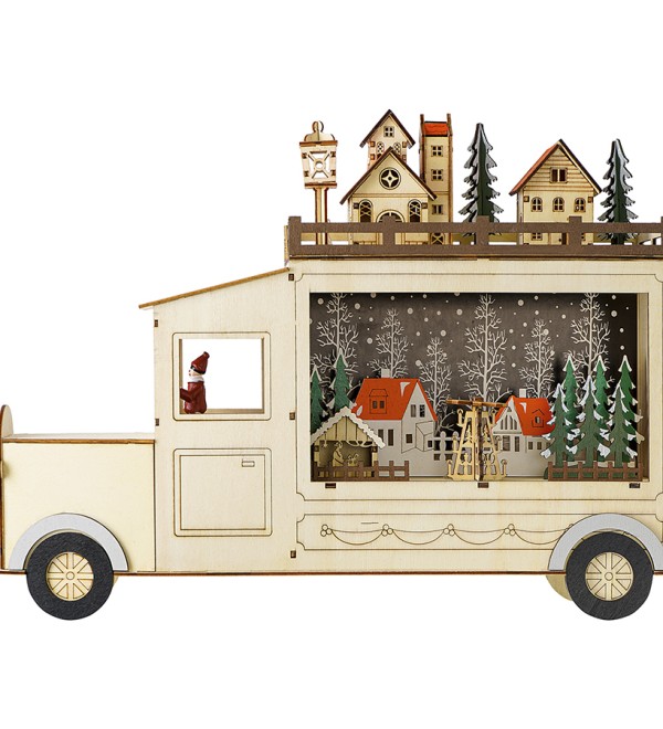 Декор новогодний с подсветкой festive truck из коллекции new year essential