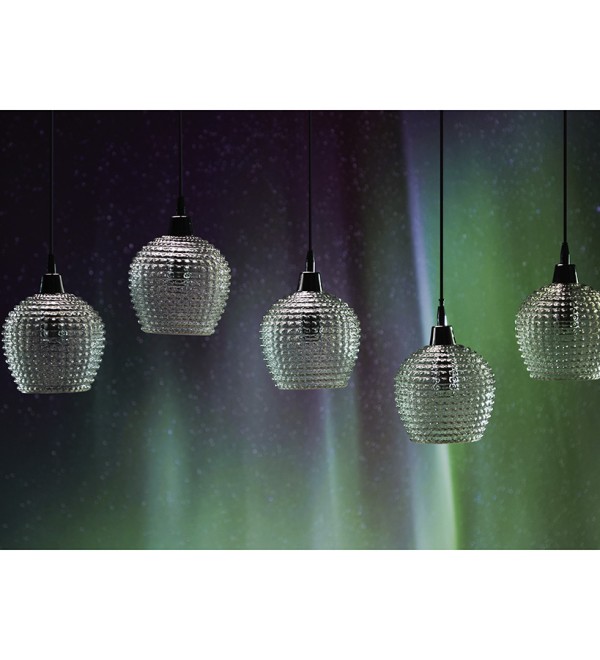 Светильник подвесной каскадный aurora, 110х18 см, прозрачный