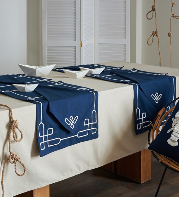 Салфетка под приборы navy story из коллекции sea treasures, 33х48 см