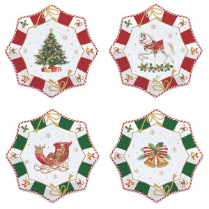 Набор десертных тарелок christmas tale, D16 см, 4 шт.