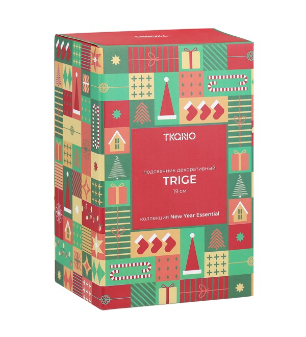 Подсвечник декоративный trige из коллекции new year essential, 19 см