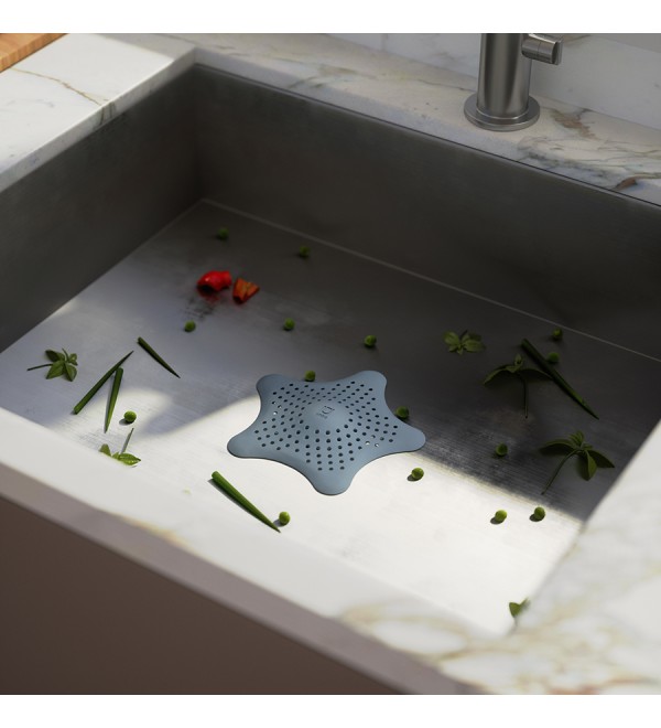 Фильтр для слива starfish, серо-голубой