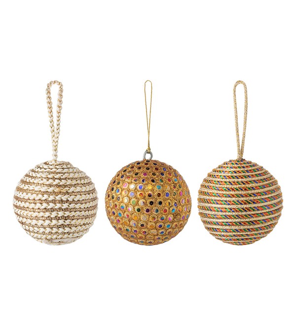 Набор ёлочных украшений disco balls из коллекции new year essential, 3 шт.
