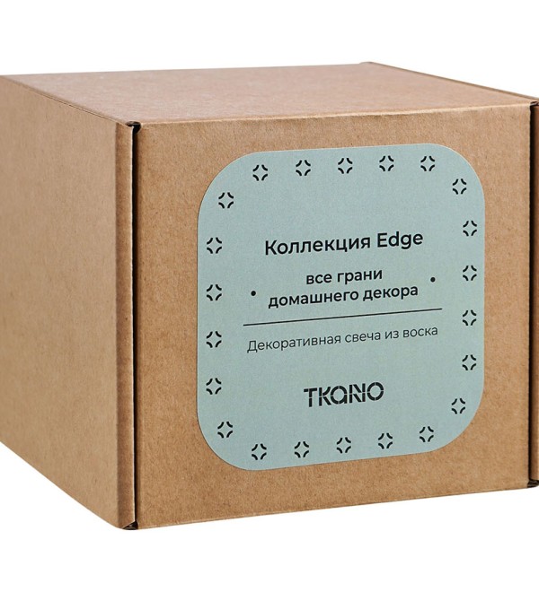 Свеча декоративная мятного цвета из коллекции edge, 10,5 см