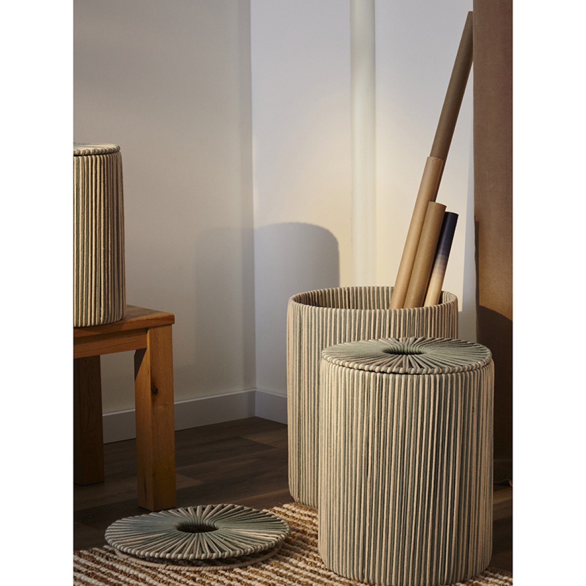 Корзина плетеная dholak mint из коллекции ethnic, размер s