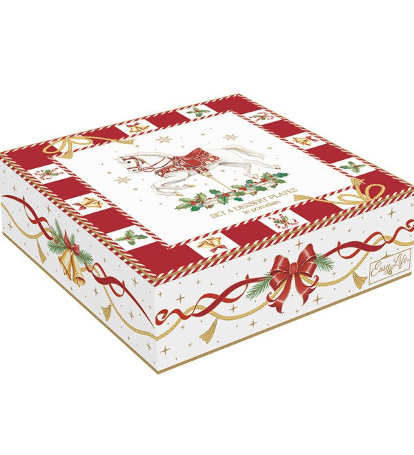 Набор десертных тарелок christmas tale, D16 см, 4 шт.