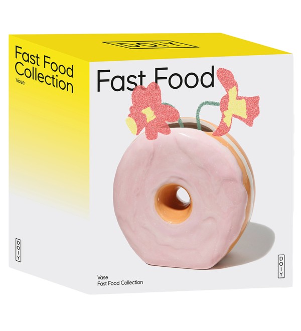 Ваза для цветов fast food, donut, 16 см