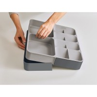 Органайзер для столовых приборов раздвижной drawerstore, серый