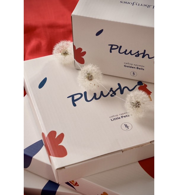 Набор обеденных тарелок plush, little petals, D26 см, 2 шт.
