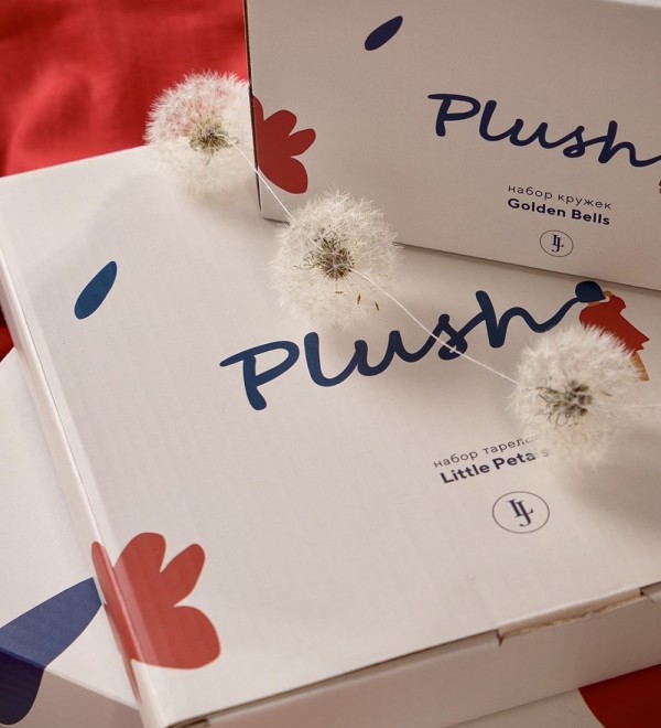 Набор обеденных тарелок plush, little petals, D26 см, 2 шт.